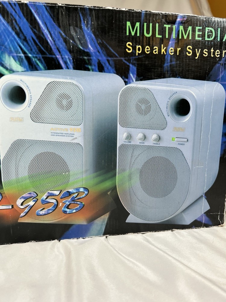 JUSTer Active 95B Integrated Amplifier Multimedia Speaker System AT-95B Vintage