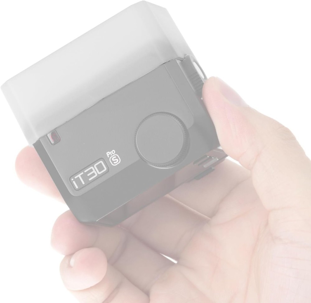 Portable White Diffuser for Godox iT30Pro Flash - Ideal for Vlogging & Portraits