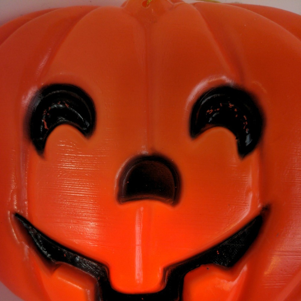 Halloween Blow Mold Jack-O-Lantern Made for Window Display