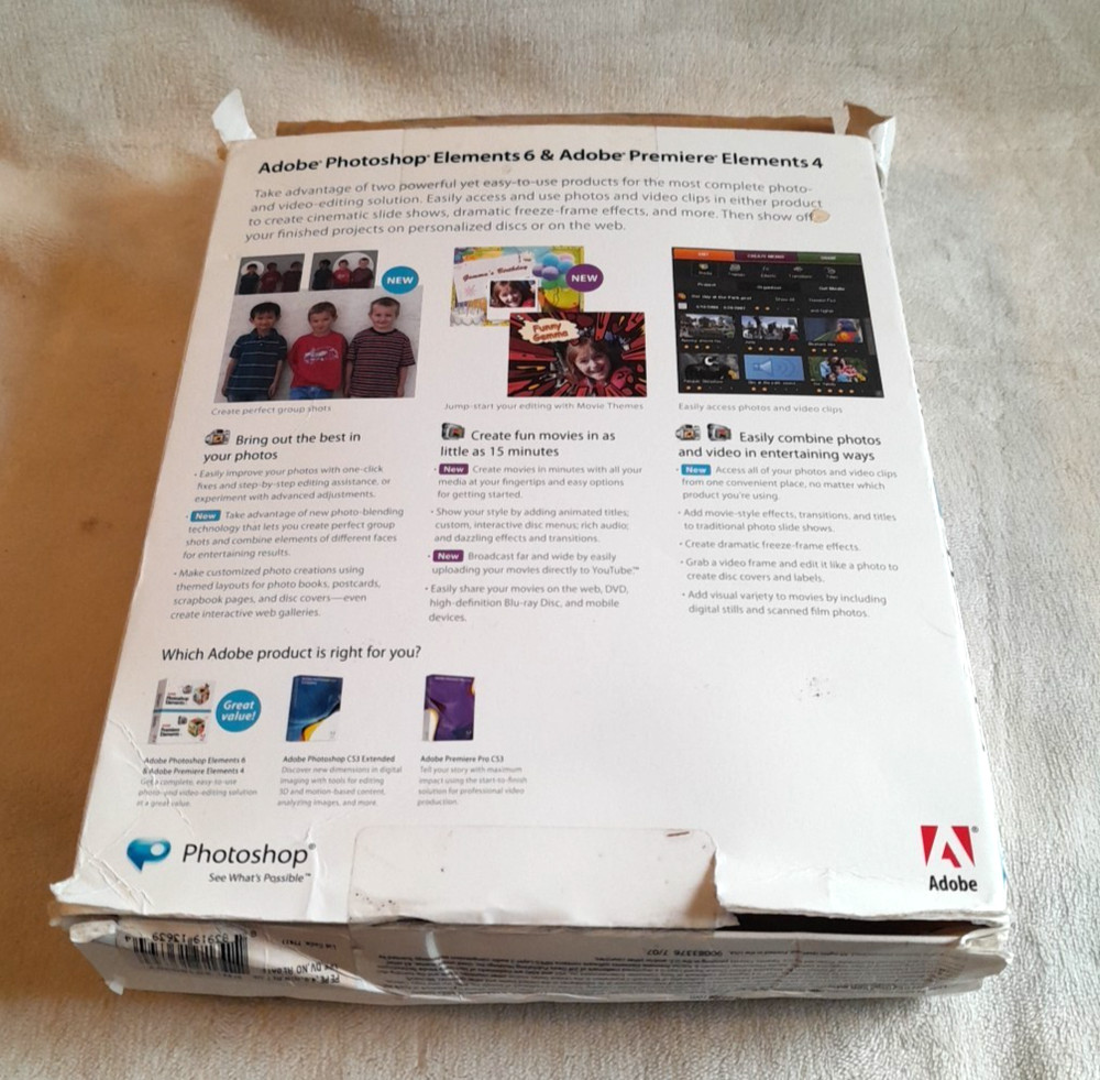 Adobe Photoshop Elements 6 & Premiere Elements 4