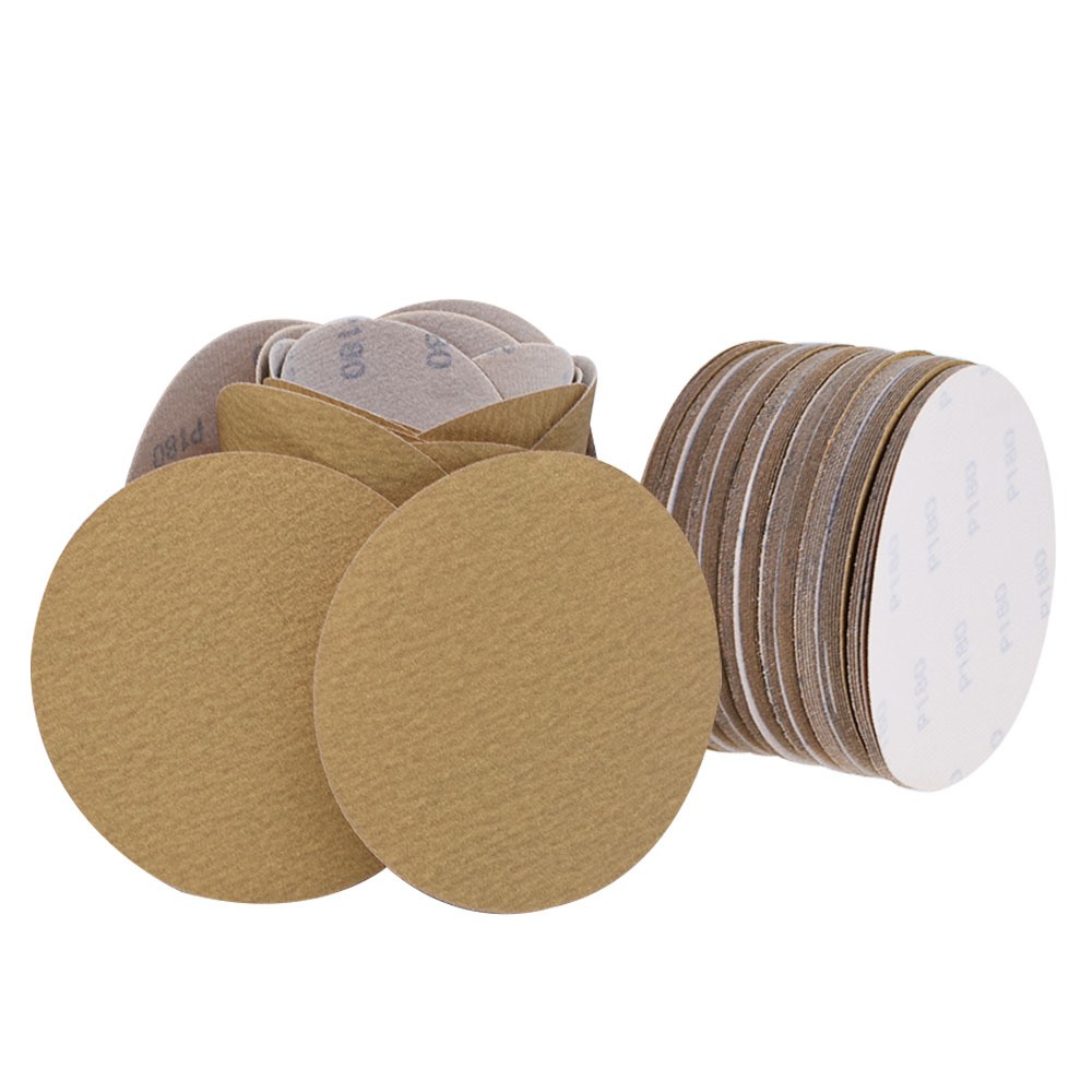 180 Grit NO-Hole 100-Pack 6" Hook Loop Pads Sanding Disc Flocking Discs