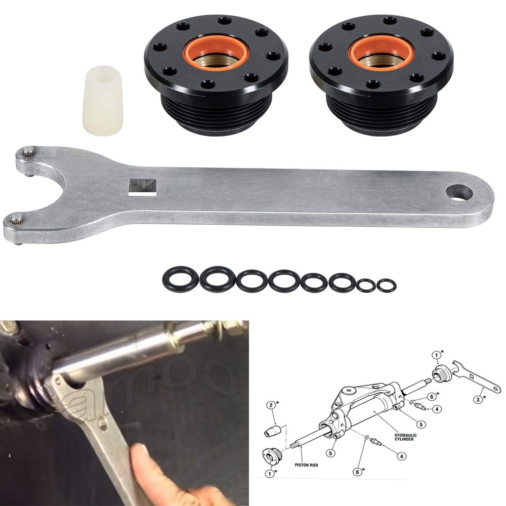 Bracket Puller & Hydraulic Steering Cylinder Seal Kit For Seastar HS5157