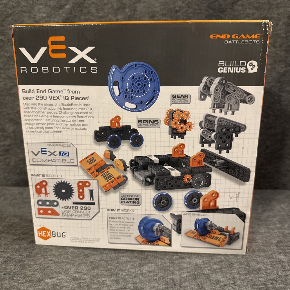 Hex Bug Vex Robotics End Game Battlebots Construct Set Sealed New In Box