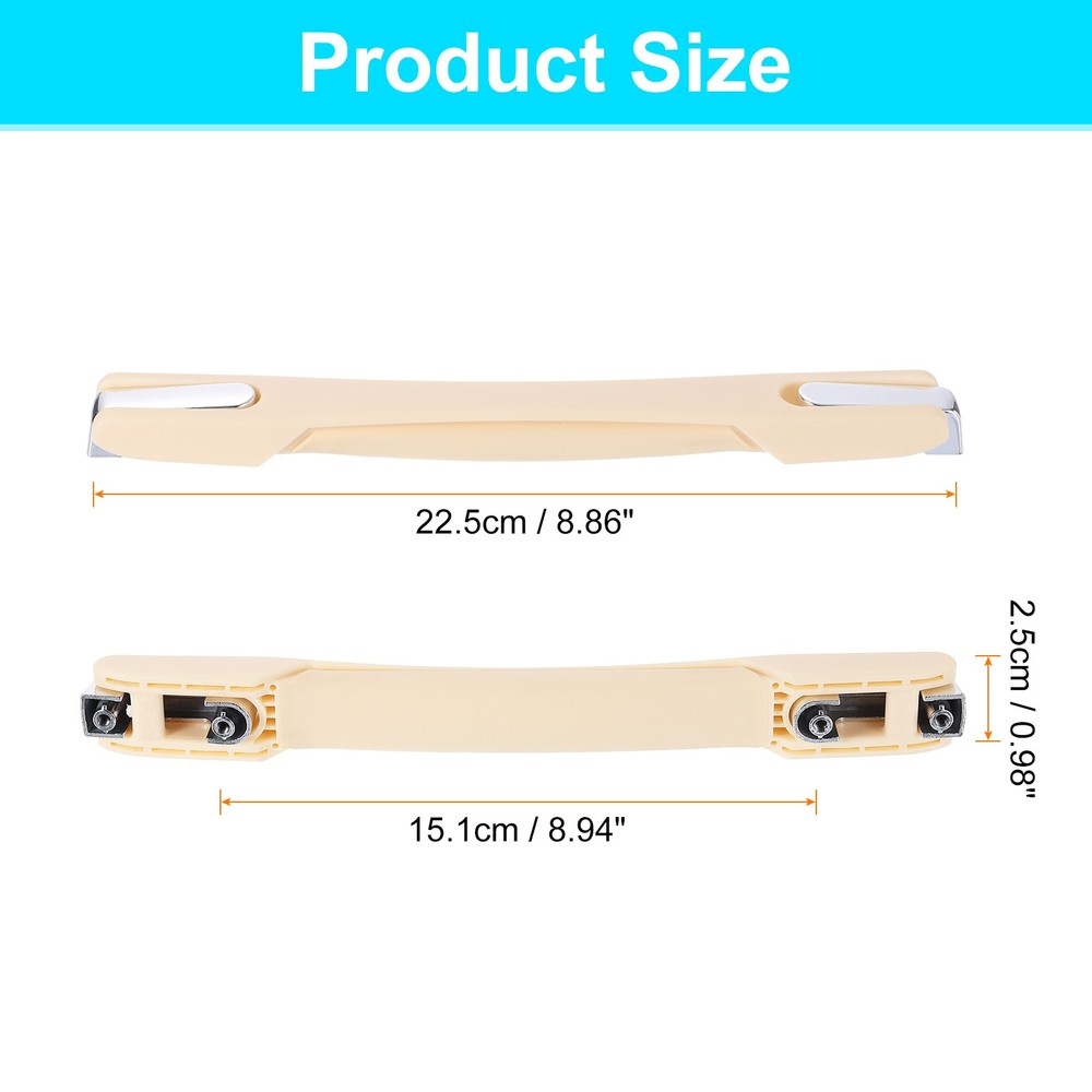 Luggage Handle, 8.86" x 0.98" Pull Handle Grip Replacement for Suitcase, White
