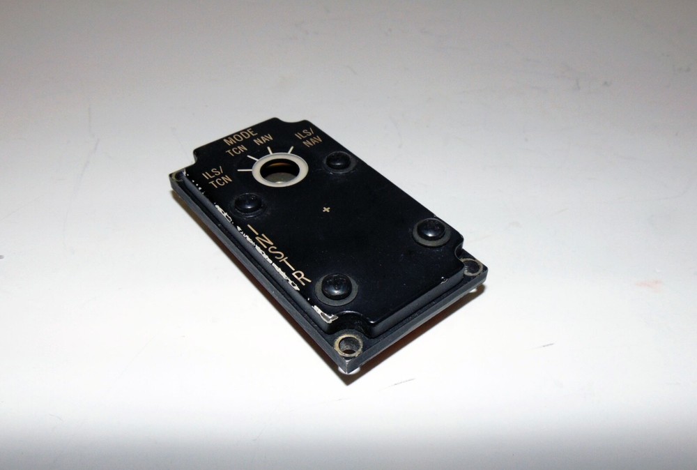 F-16 Instrument Panel Navigation Mode Switch Edge Lighted Panel & Back Plate