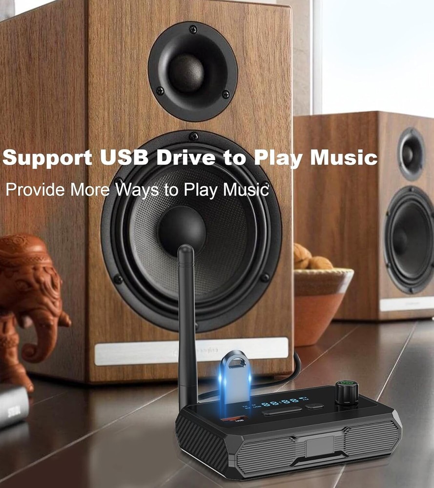 Wireless Bluetooth 5.3 Audio Receiver Optical USB Adapter for Home Stereo System