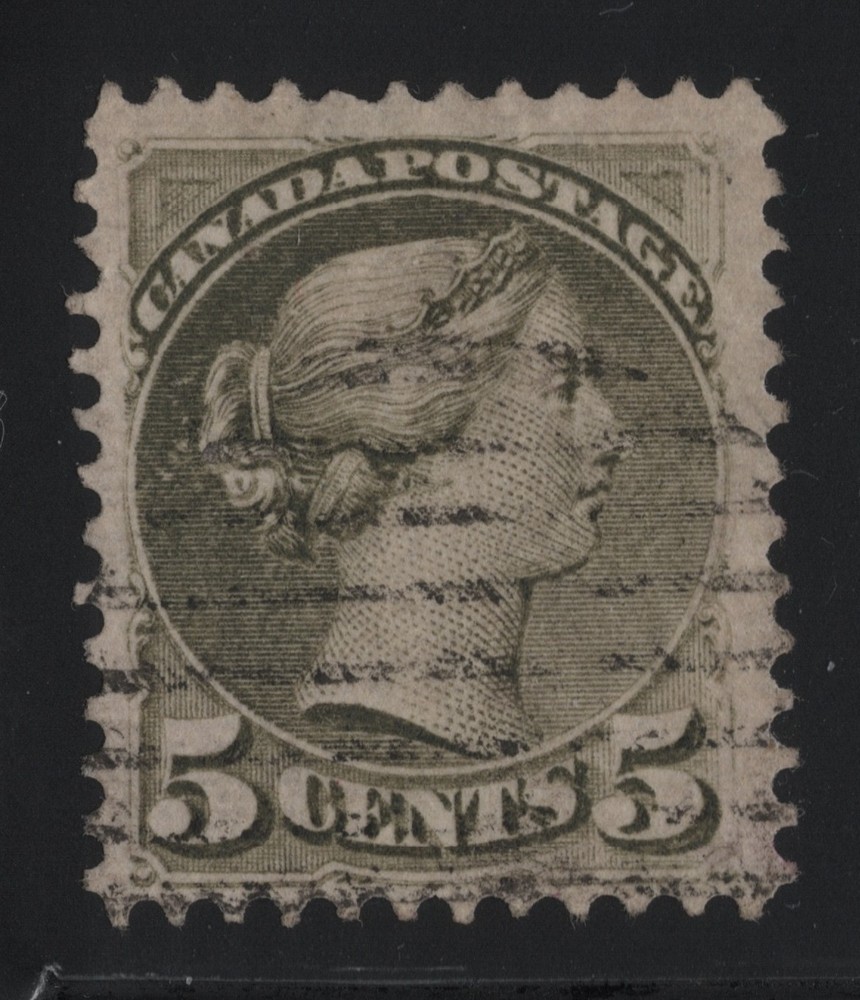 #38 Small Queen 5c Canada used well centered