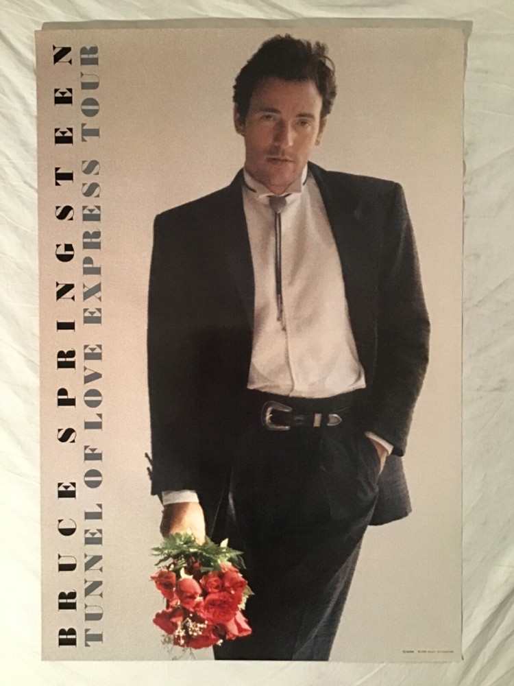 Bruce Springsteen 1988 Promo Poster Tunnel Of Love Express Tour New Condition