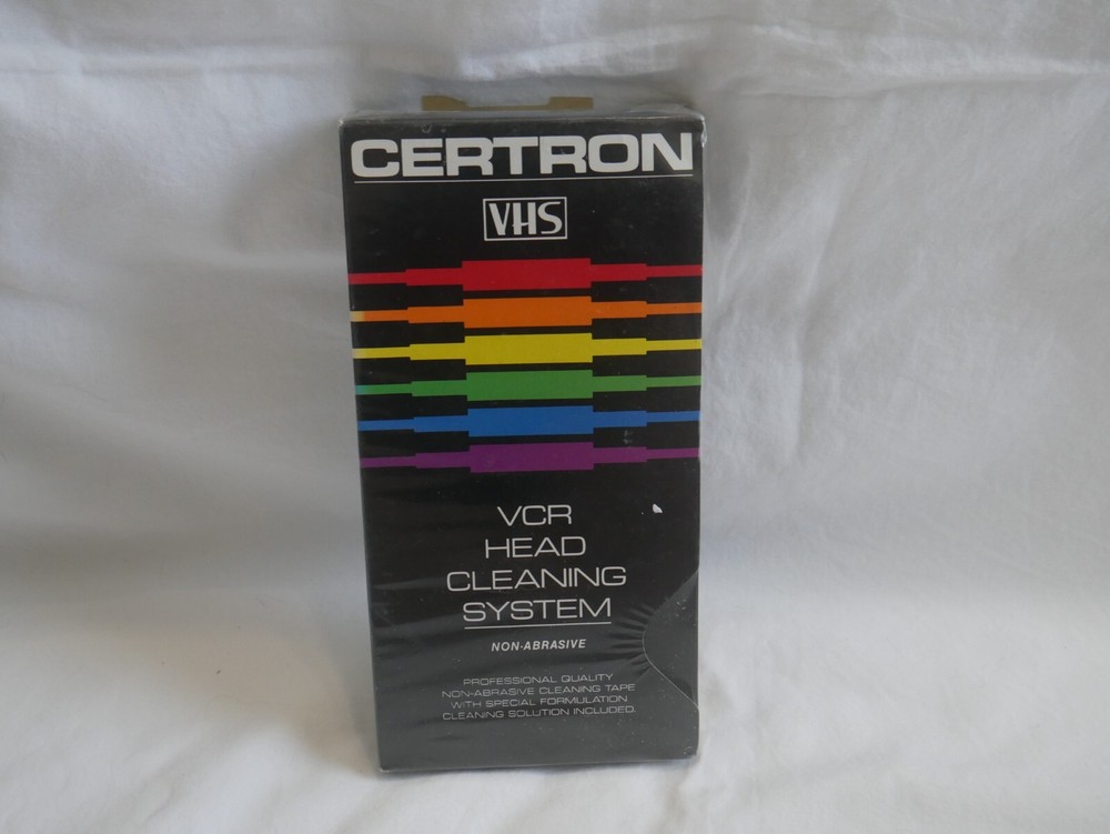 Certron VHS VCR Head Cleaning System New damaged packaging  (2C1)