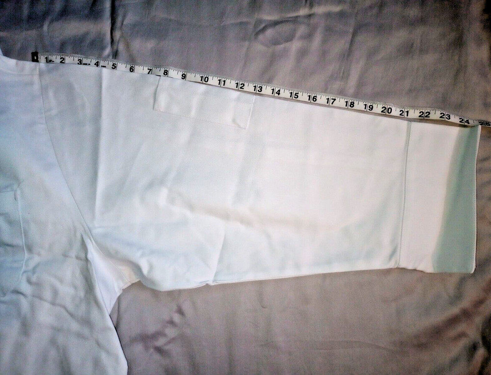 (2) White Long Sleeve Chef Coat Jacket Size XL
