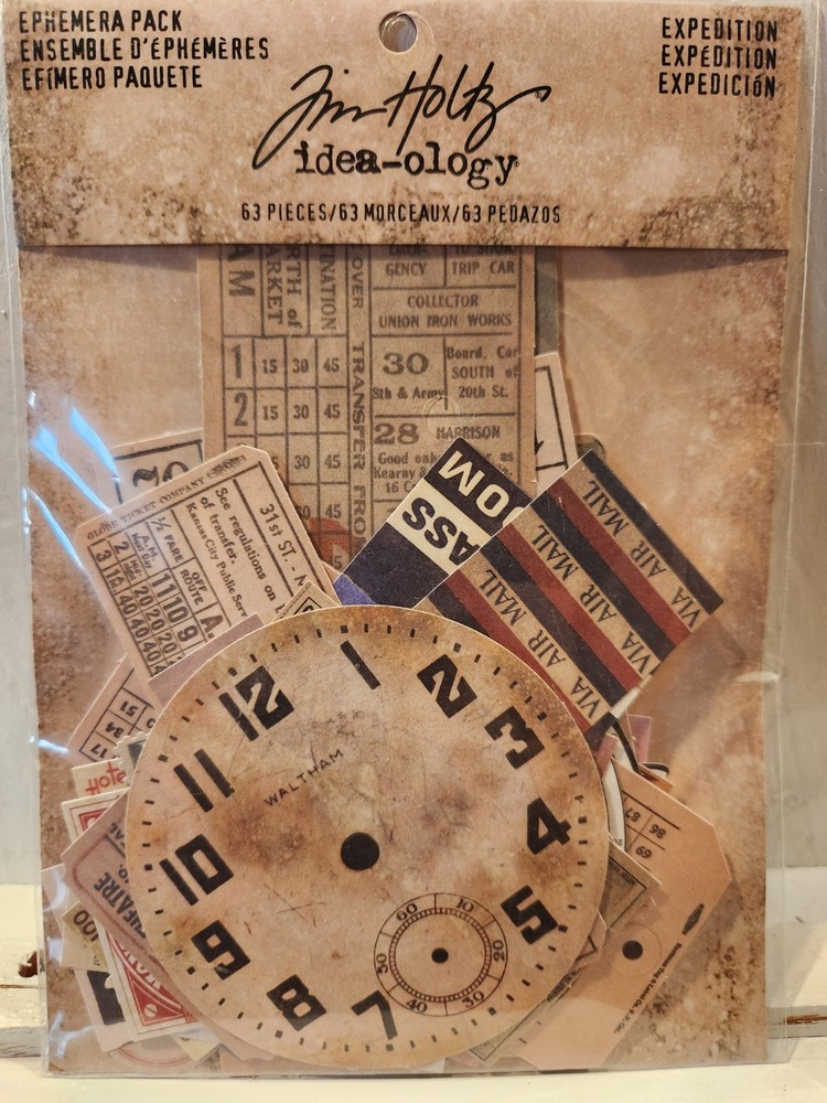 Idea-Ology Tim Holtz EXPEDITION Ephemera Pack TH93115