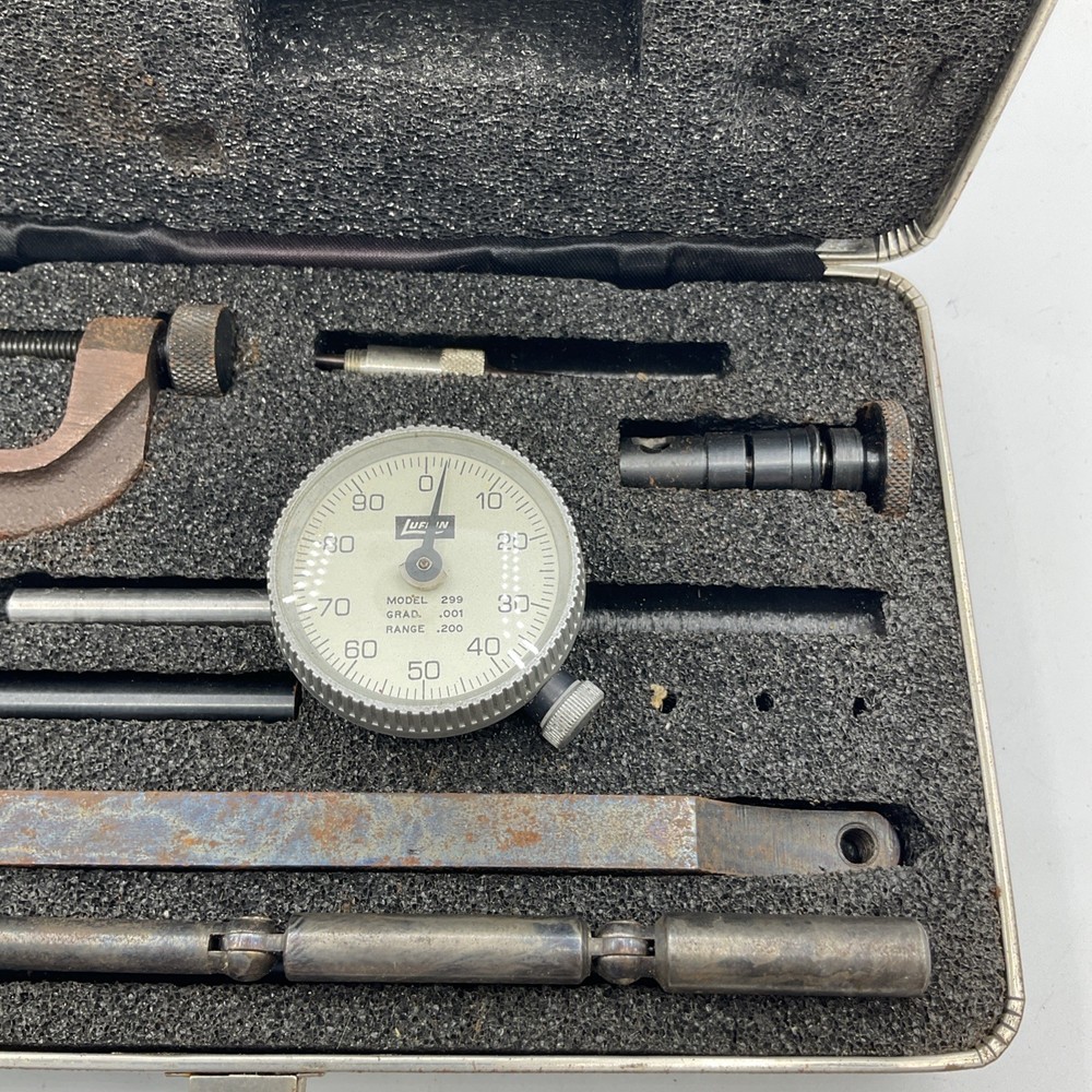 Lurkin Model 299 Dial Test Indicator With Case - Grad. 001, Range .200