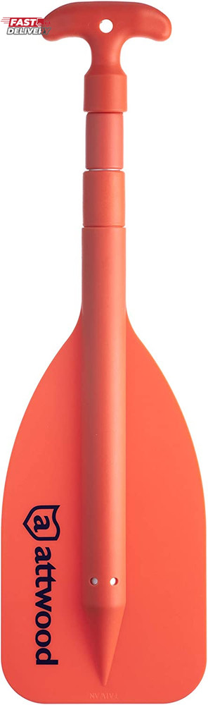 Attwood Emergency Telescoping Paddle for Boating, Orange