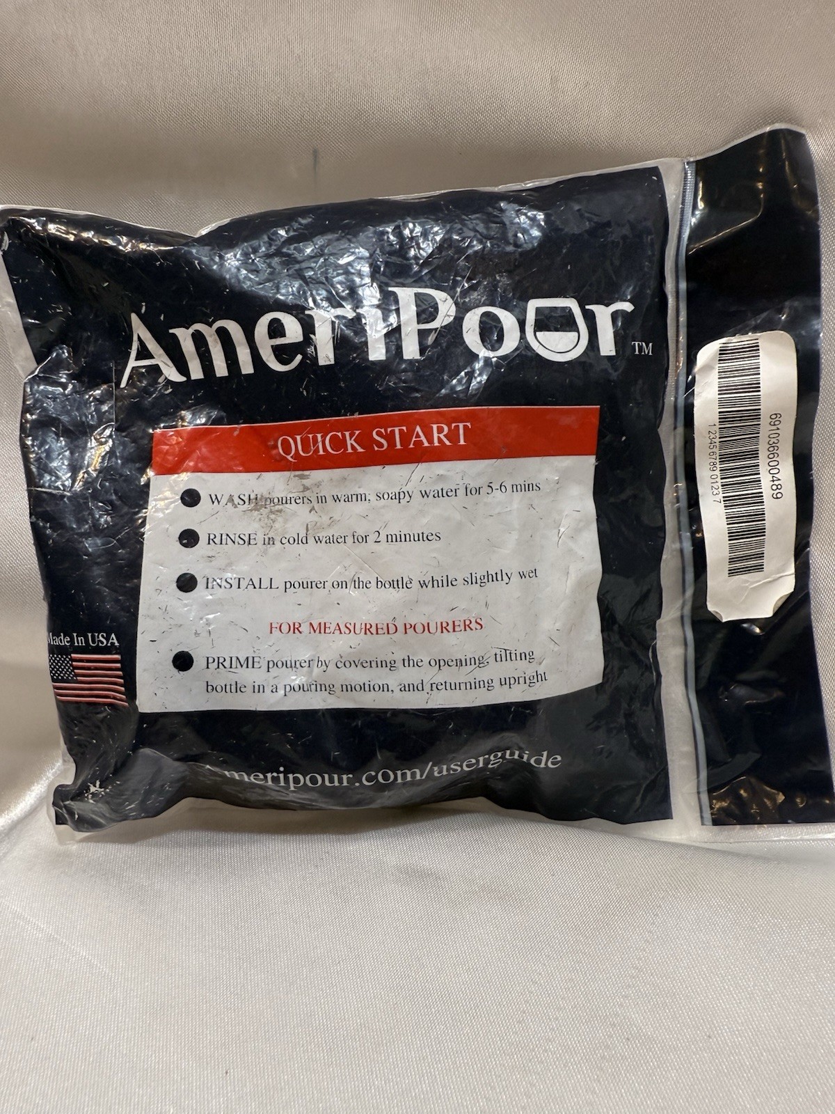 AmeriPour 3-PACK Liquor Pourers Clear Spout and Tail NEW