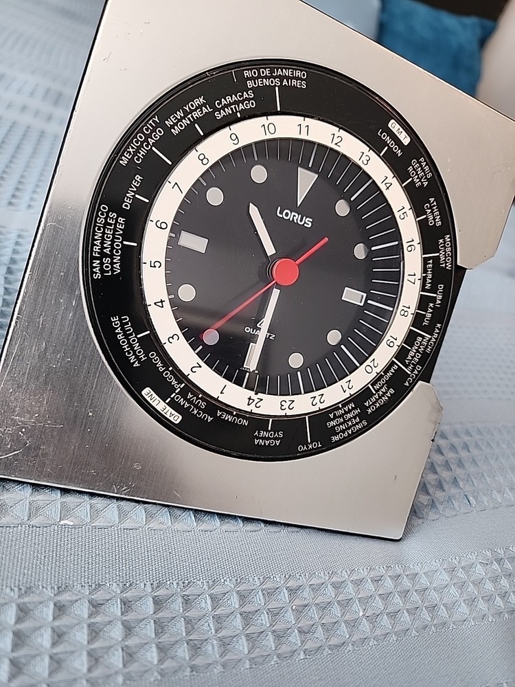 Vintage Lorus Quartz World Time Clock - Japan