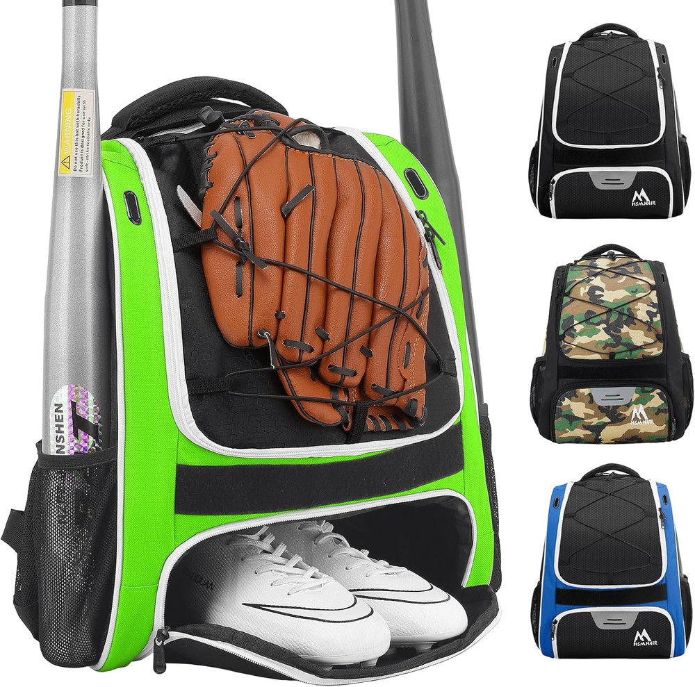 Baseball Bag-Baseball Backpack Holder for Baseball, Large Main Compartment,Softb