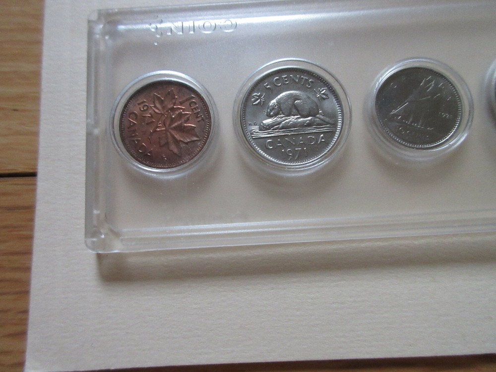 1971 Canada Year Set. 6 UNC COINS RJ
