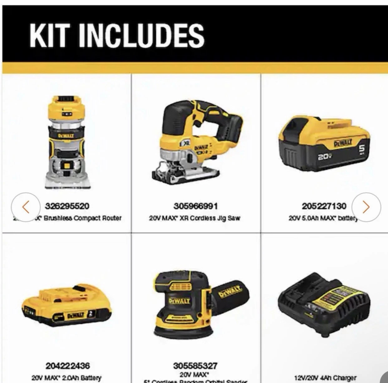 DEWALT DCK307D1P1 Max XR Brushless 3 Tool Combo Kit - 8591193683