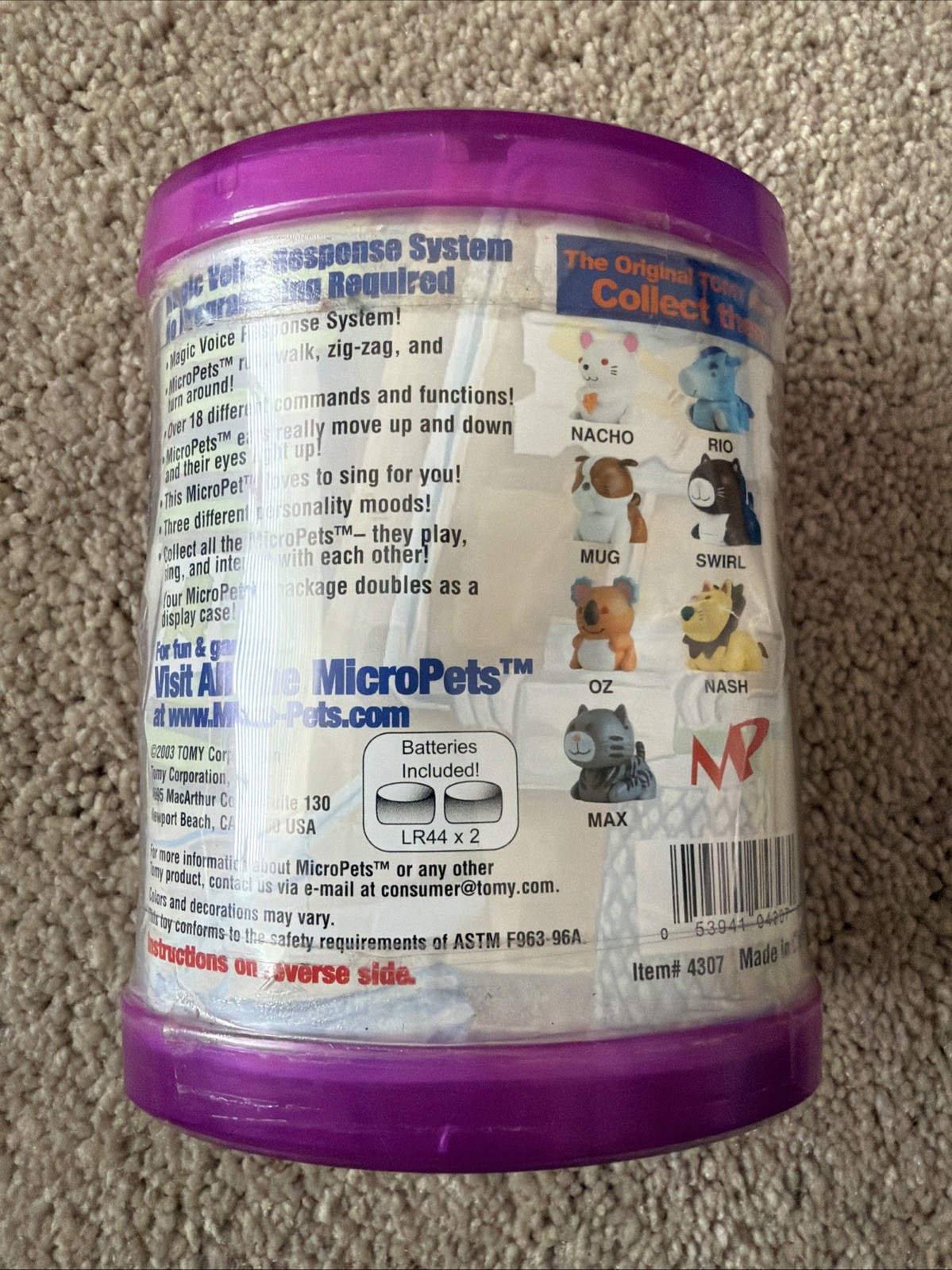 MicroPets Pink Mouse Pesto Series 3 2003 New Sealed