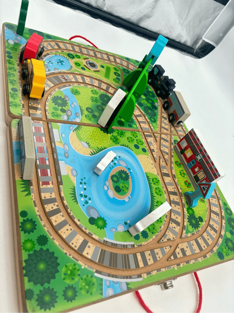 Melissa and Doug train set
