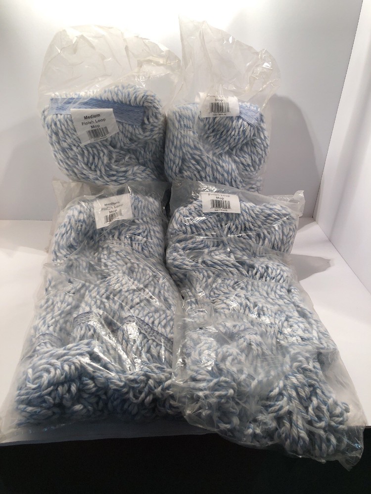 4 Pick Loop End Nylon Finishing Mop Medium Free Shipping