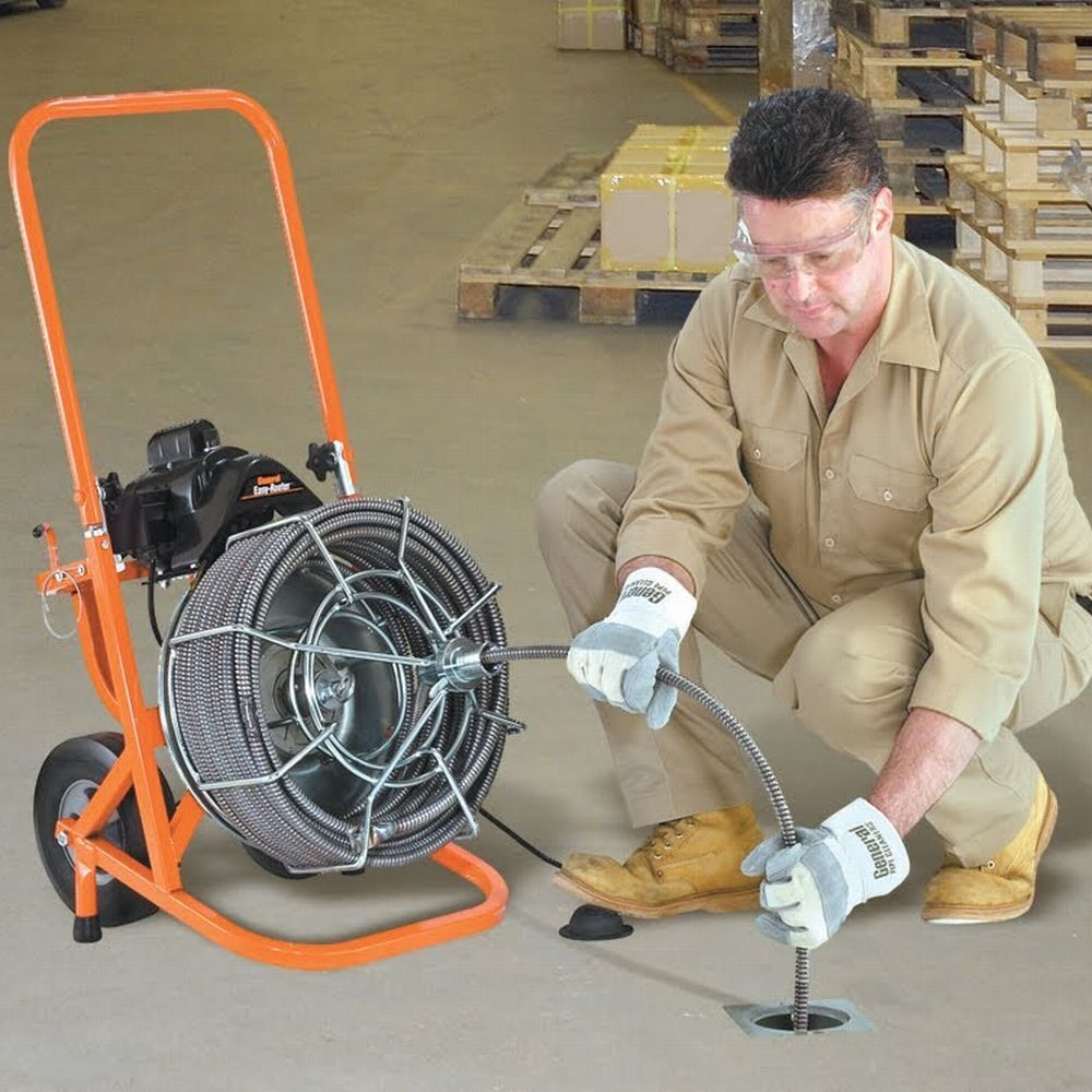 General Wire Easy Rooter Sewer Cleaner w/ 100' x 5/8" Cable