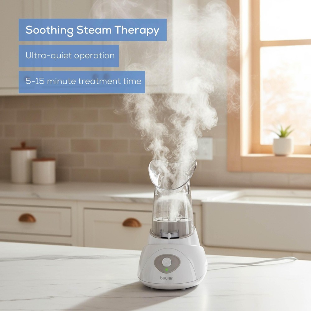 Steam Inhaler for Sinus Relief, Allergies, Quick Setup, Variable Control