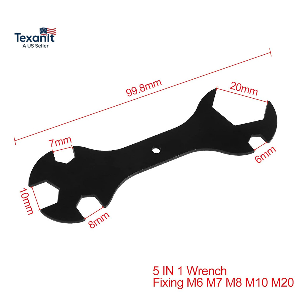 3D Printer Wrench 5 in 1 Multi-Function Wrench & Cross Wrench Replacement Instal