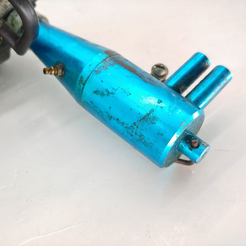 Old Skool Vintage Traxxas 4007 TRX Pro Nitro .15 Engine w/ Pipe & Pull-Start