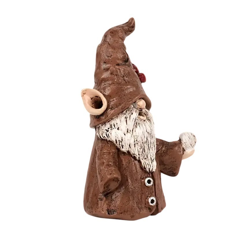 Whimsical Resin Gnome Incense Burner - New