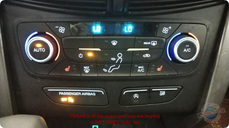 Used A/C Selector Switch fits: 2018 Ford Escape front automatic temperature cont