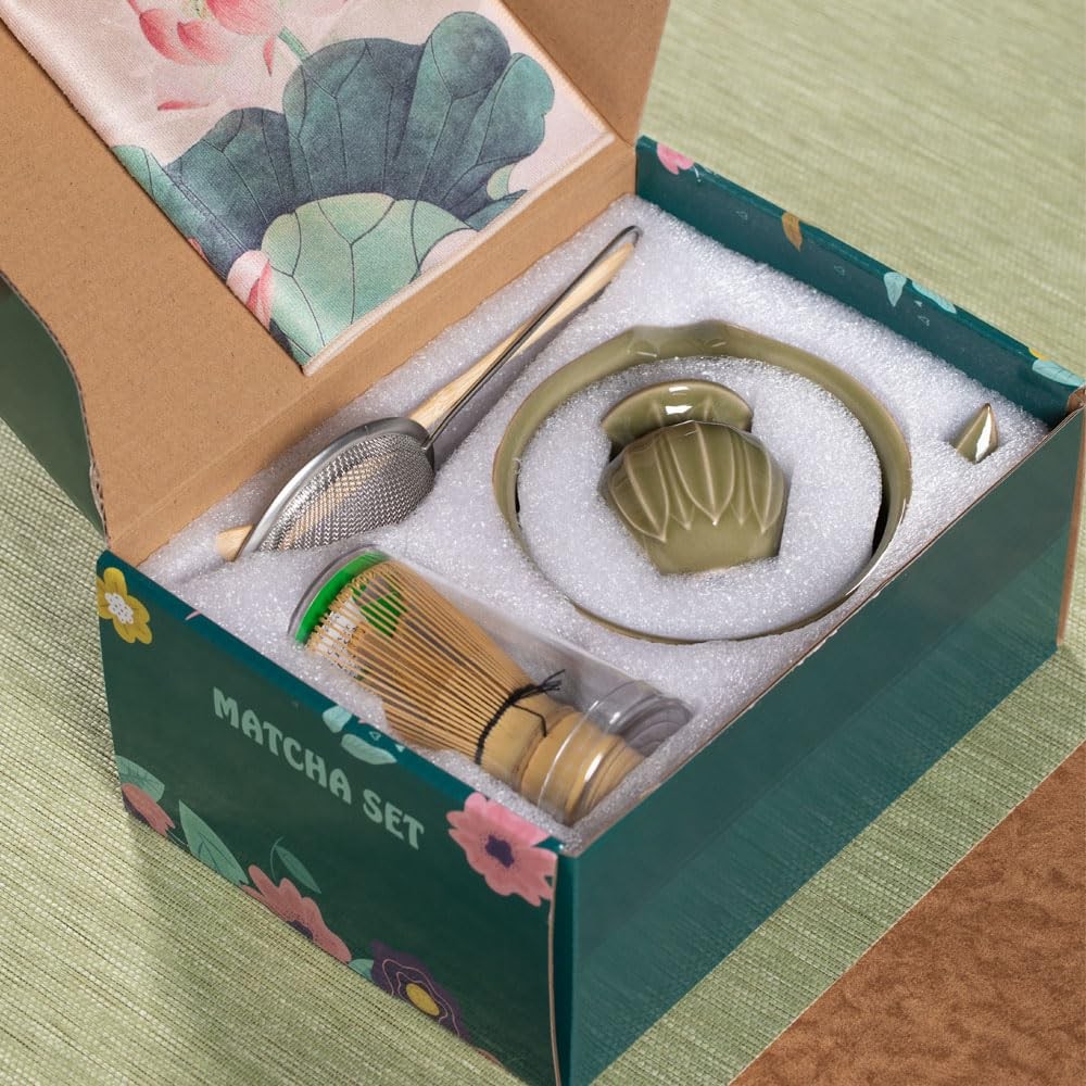 ZentButCool Matcha Set Includes Ceramic Bowl, regular, Off - White