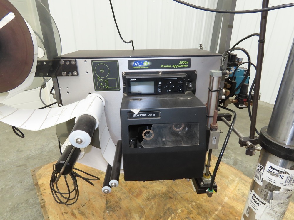 CTM 3600A-S84-EX High Speed Label Applicator SATO Thermal Printer 5" Width