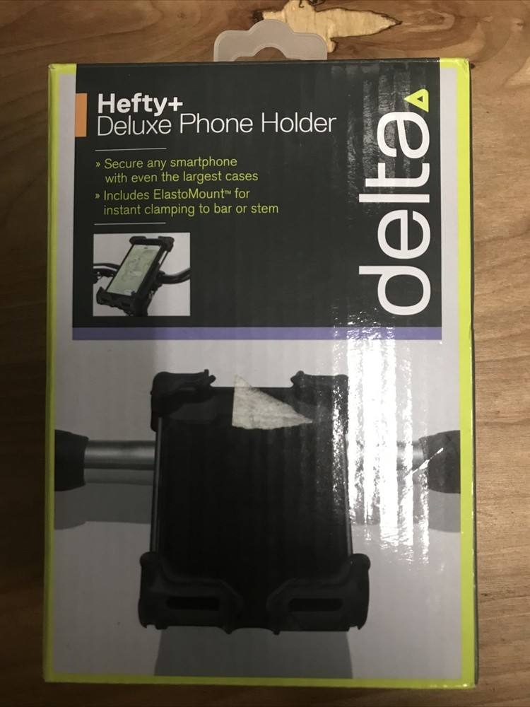 Delta Handlebar Mount Smart Phone Holder, Hefty Plus, Black