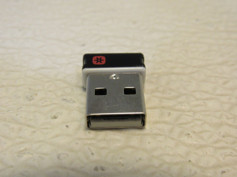 Logitech USB Mouse Keyboard Dongle Silver/Black