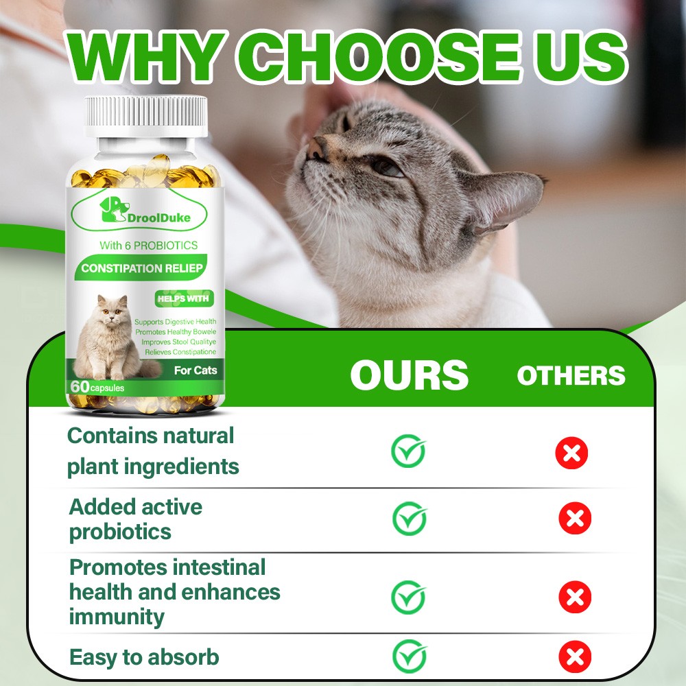 Constipation Relief For Cat with 6 Probiotics | Cat Laxative Constipation Relief
