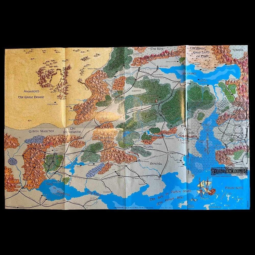 Forgotten Realms Campaign Setting 1085 AD&D 2e (Incomplete Set)