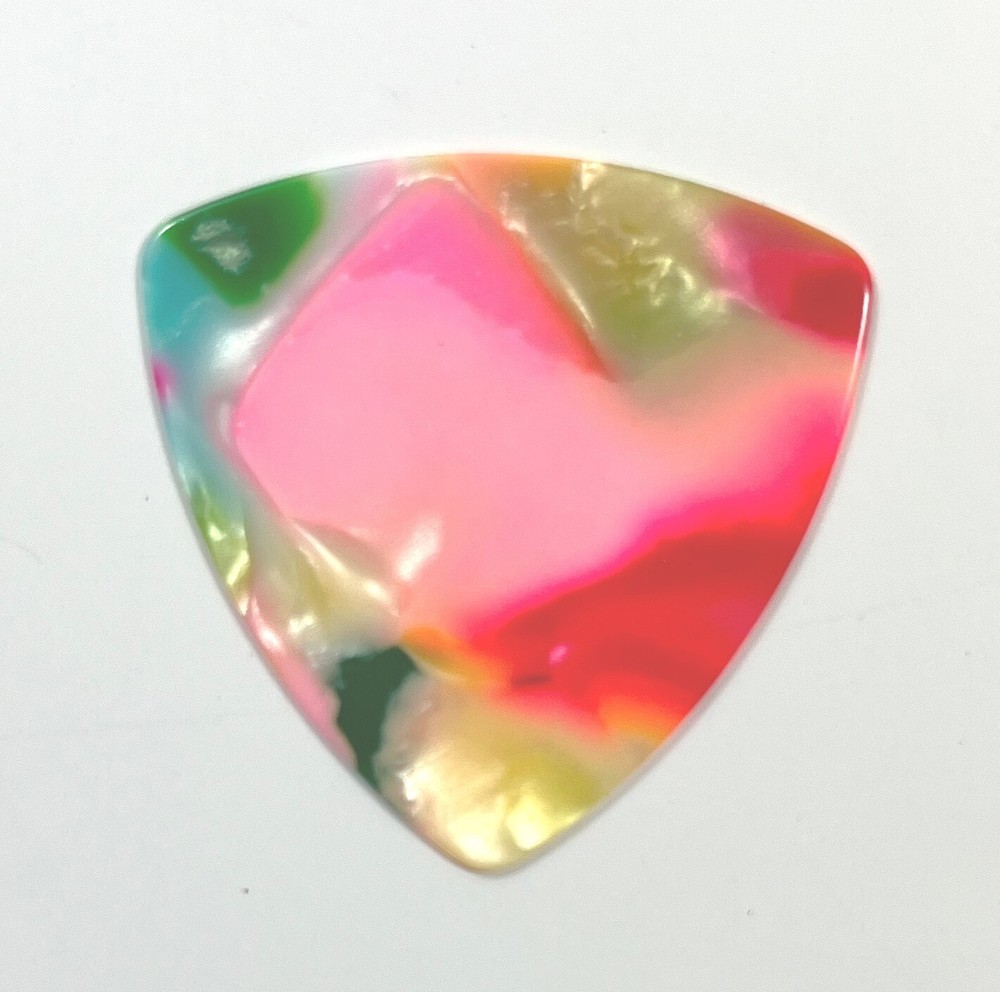 Pickboy Celluloid Guitar Picks Rounded Tri Confetti Clown .75mm Medium 10 pack