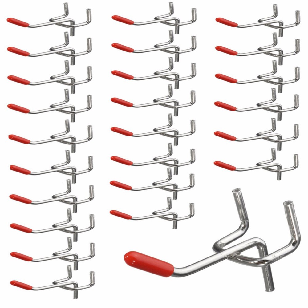 25Pcs Pegboard Peg Board Organizer Kit Wholesale Wall Work Bench Garage Hooks