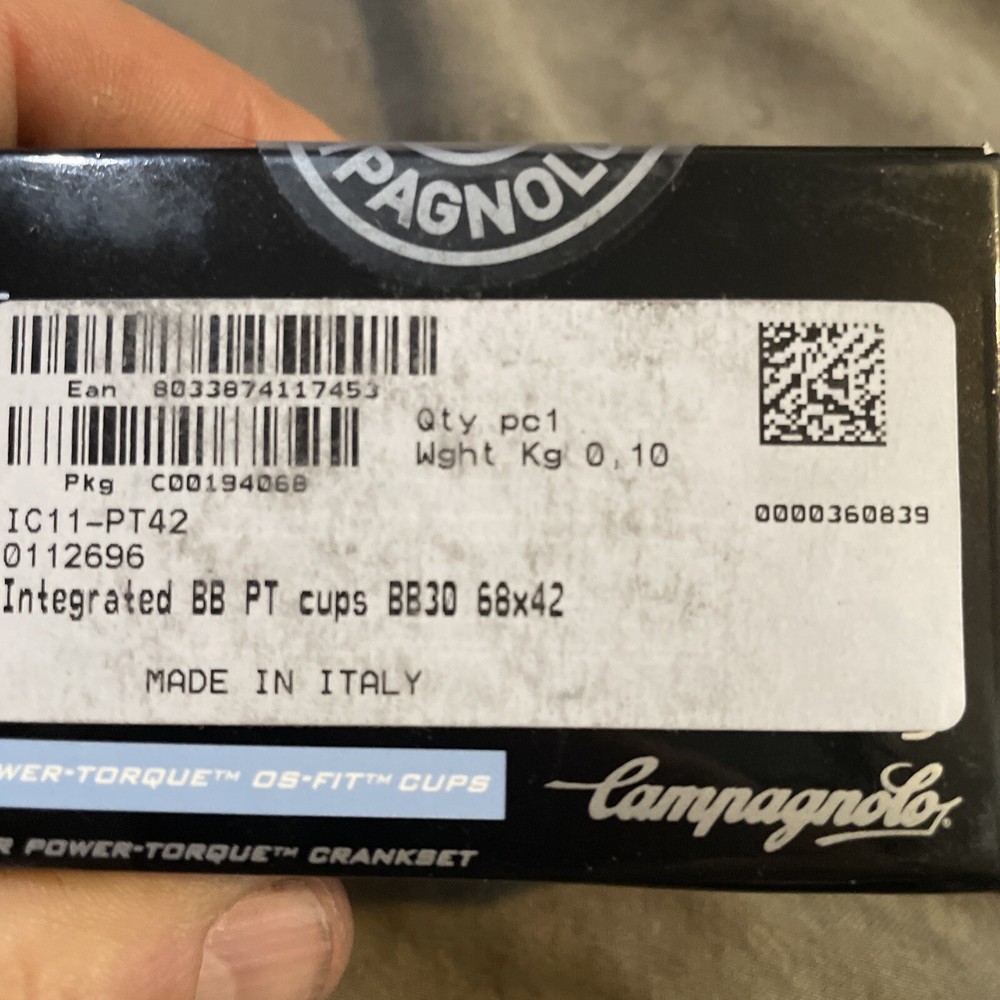 Campagnolo Power Torque OS Fit Bottom Bracket Cups NEW!!!!
