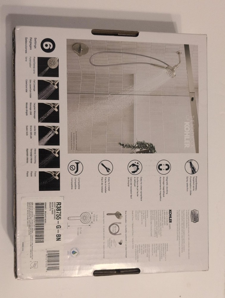 Kohler Assert Multifunction Handshower – Brushed Nickel Finish