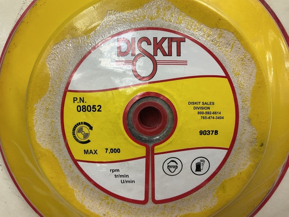Diskit 8052 Polishing Buffing Pad Bonnet 8" PSA Flex Backing Pad