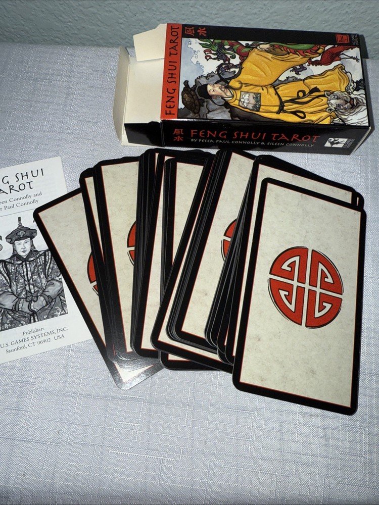 Feng Shui Tarot Cards Deck Peter & Eileen Connolly Complete W Guide Book EUC