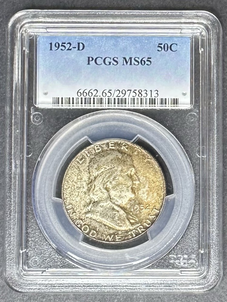 1952-D Franklin Half Dollar PCGS MS-65, Buy 3 Items, Get $5 Off!!