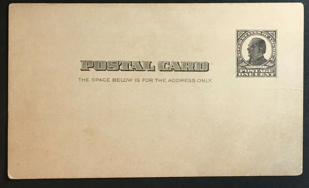 US Scott # UX19 Postal Card Unaddressed