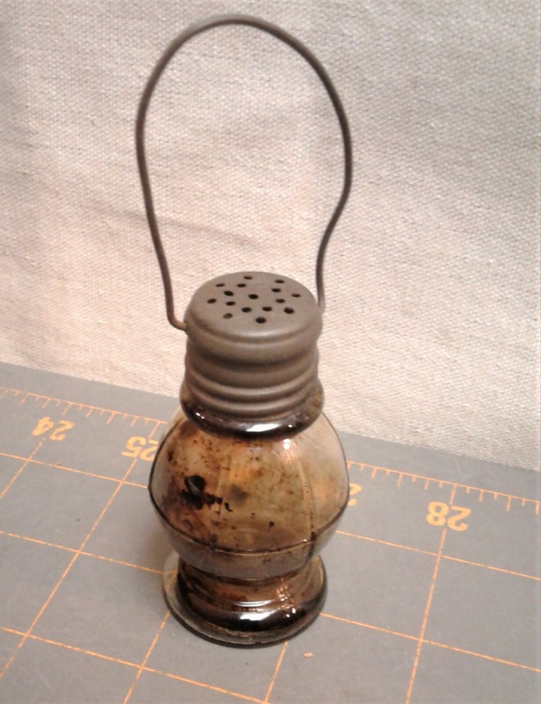 Antique Toy Lantern Glass Candy Container