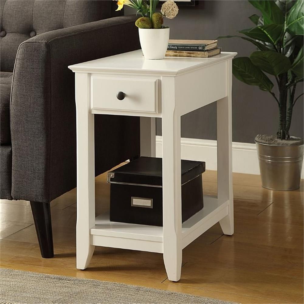 Bowery Hill End Table in White
