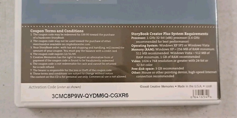 Creative Memories Digital Content & Software-STORYBOOK