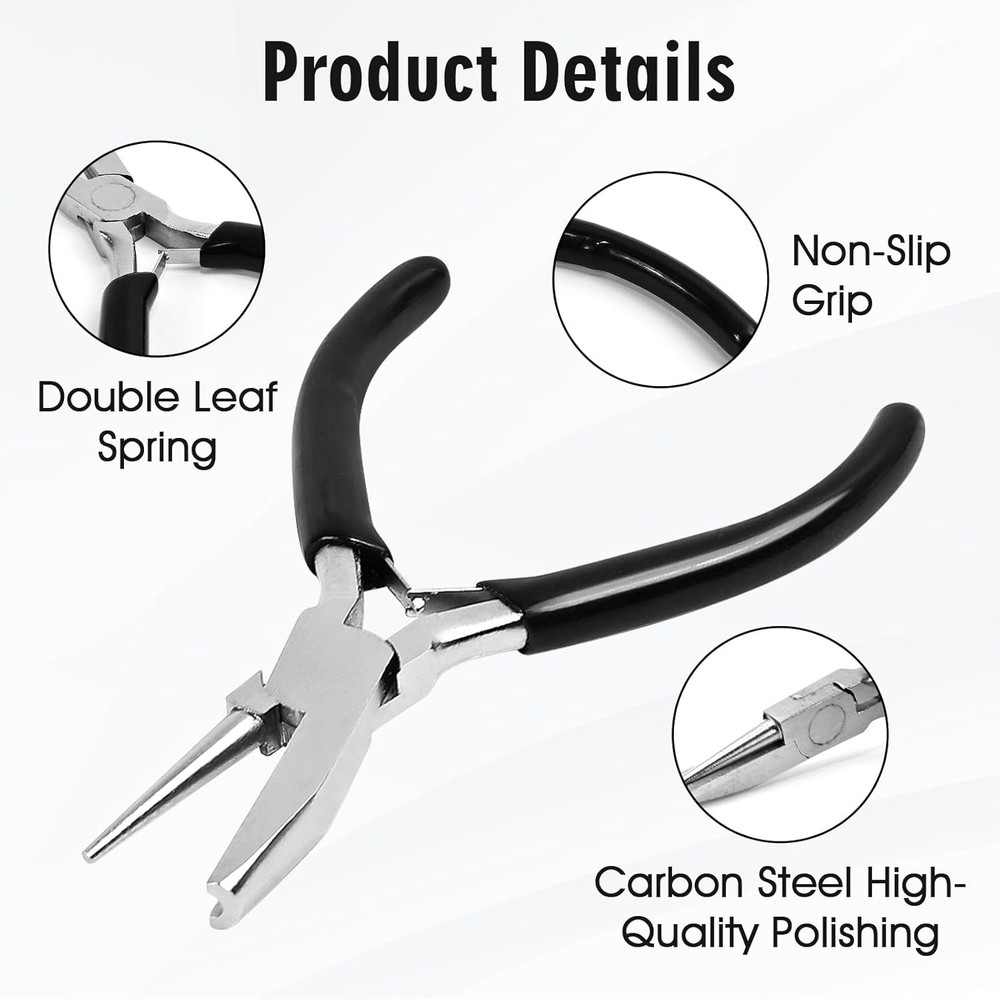 Wire Looping Pliers Jewelry Making Tools,Concave – Wire Bending Plier