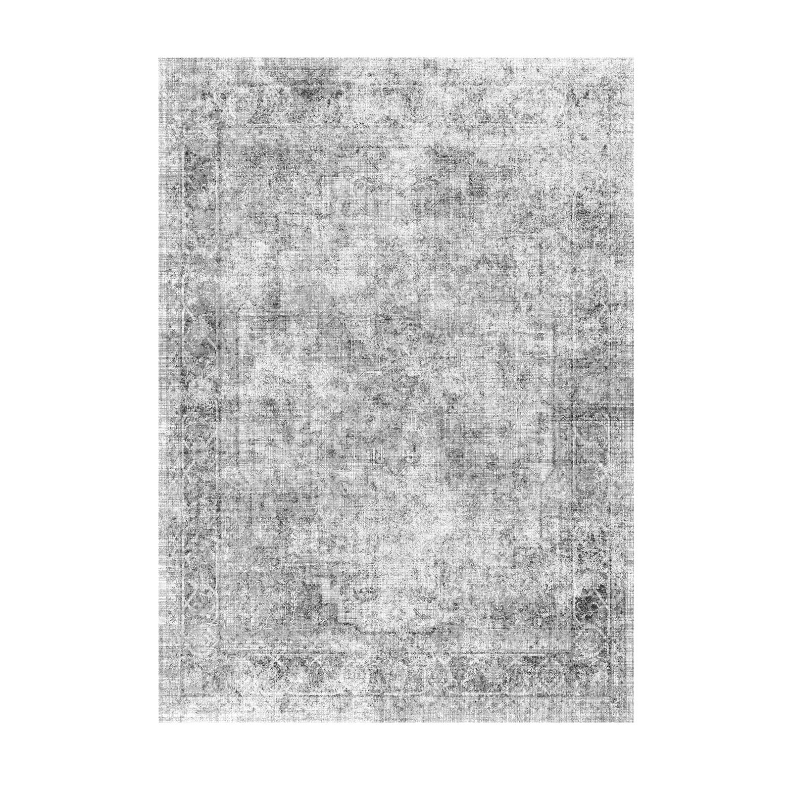 Large Area Rug 9 x 12 ft Anti-Skid Floor Mat Indoor Carpet Washable Modern Gray